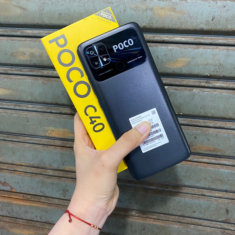 Poco C40 4/64gb second bekas pakai normal fullset ori