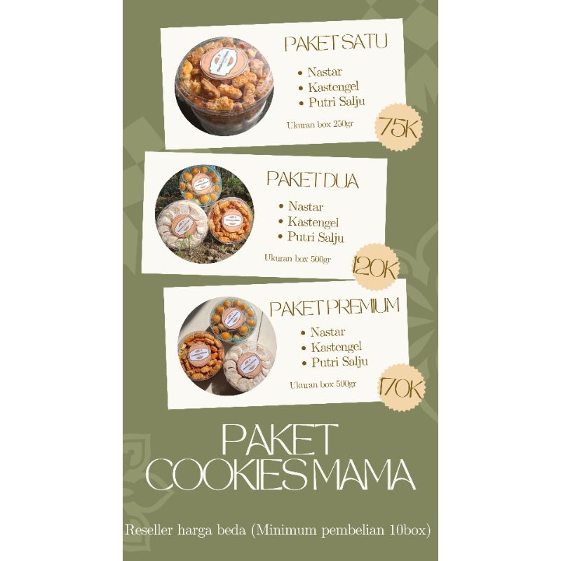 

PAKET KUE KERING/HAMPERS LEBARAN/HAMPERS KUE KERING