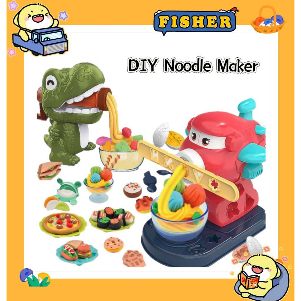 [FISHER] Noodle maker mainan mesin mie cetakan playdoh