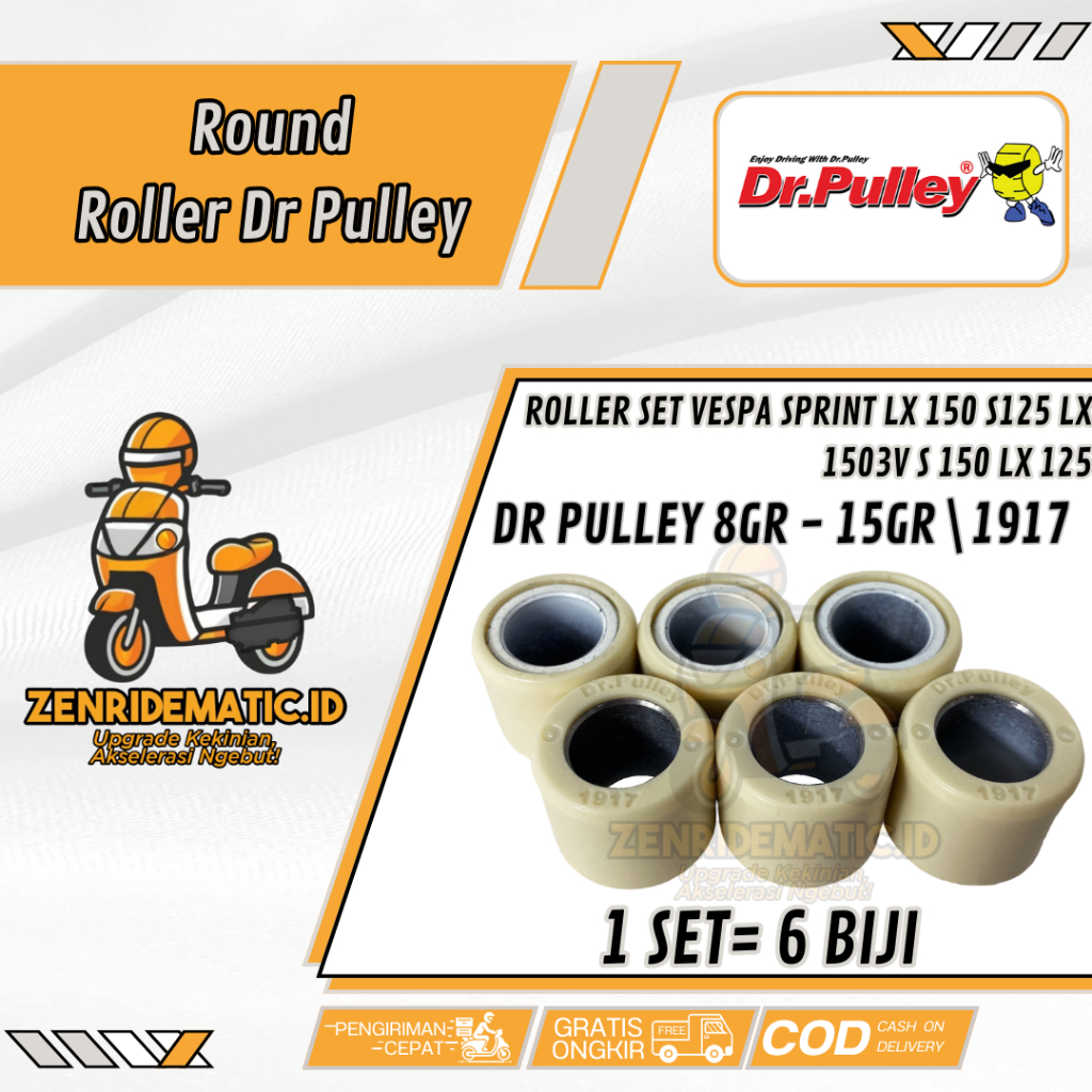 Roller Vespa Sprint LX Primavera IGET I-GET I GET 150 S150 3V 2V Valve 1917 Racing Dr Pulley 1 SET