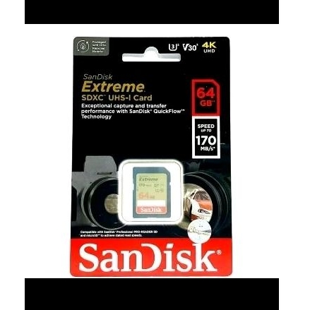 SANDISK SD CARD EXTREME 64GB