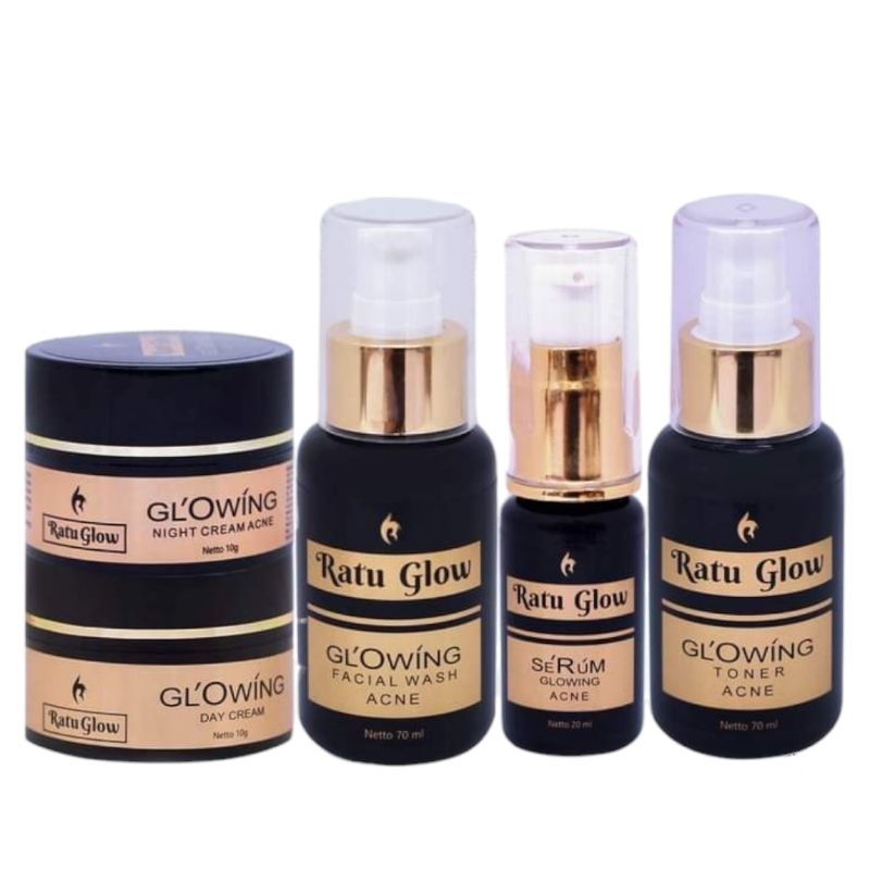 Ratu Glow Paket Acne Dan Paket Brightening - Ratu Glow Paket Platinum - Skincare Ratu Glow 1 Paket O