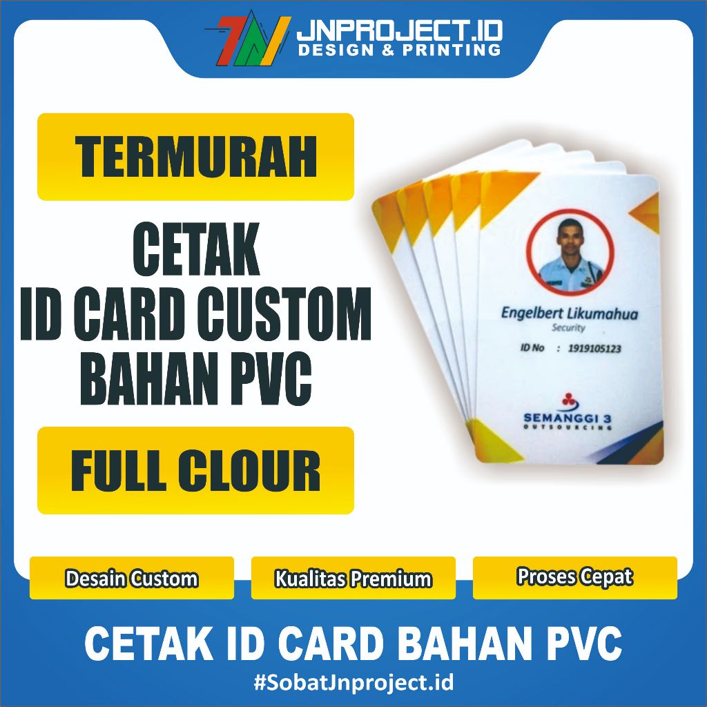 

Cetak Id Card / Plastik Pvc / Kartu Member / Id Card Custom