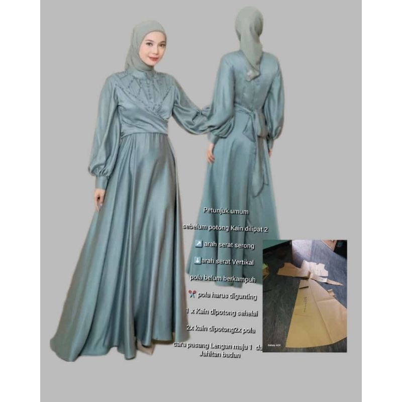 pola instan gamis pola jiplak gamis pola baju