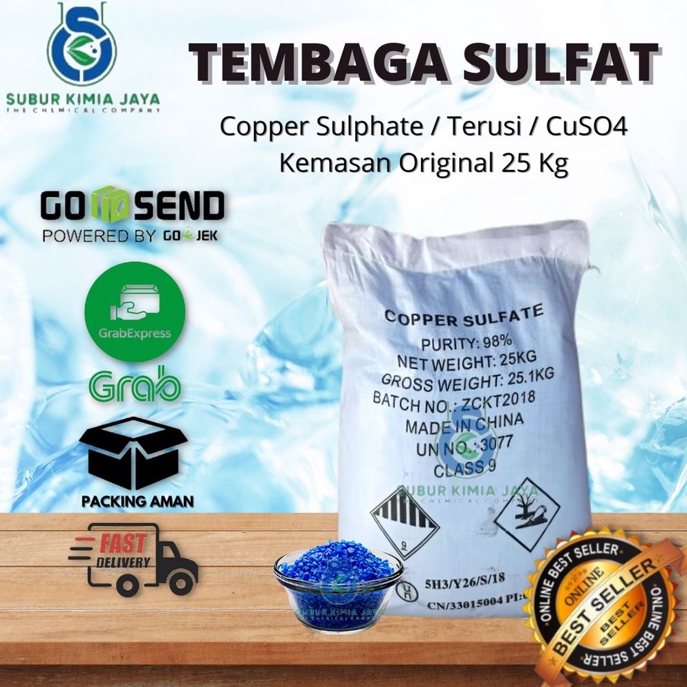KLN682 1111 Cooper Sulphate  CuSo4  Terusi 25 Kg  KHUSUS GOJEK