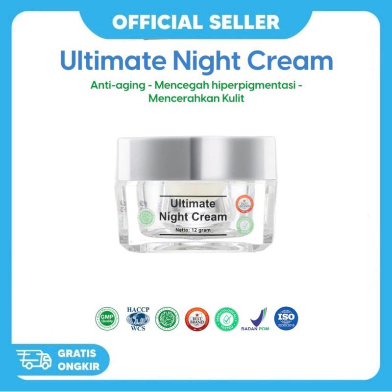 ULTIMATE NIGHT CREAM MS GLOW PAKET FLEK MS GLOW