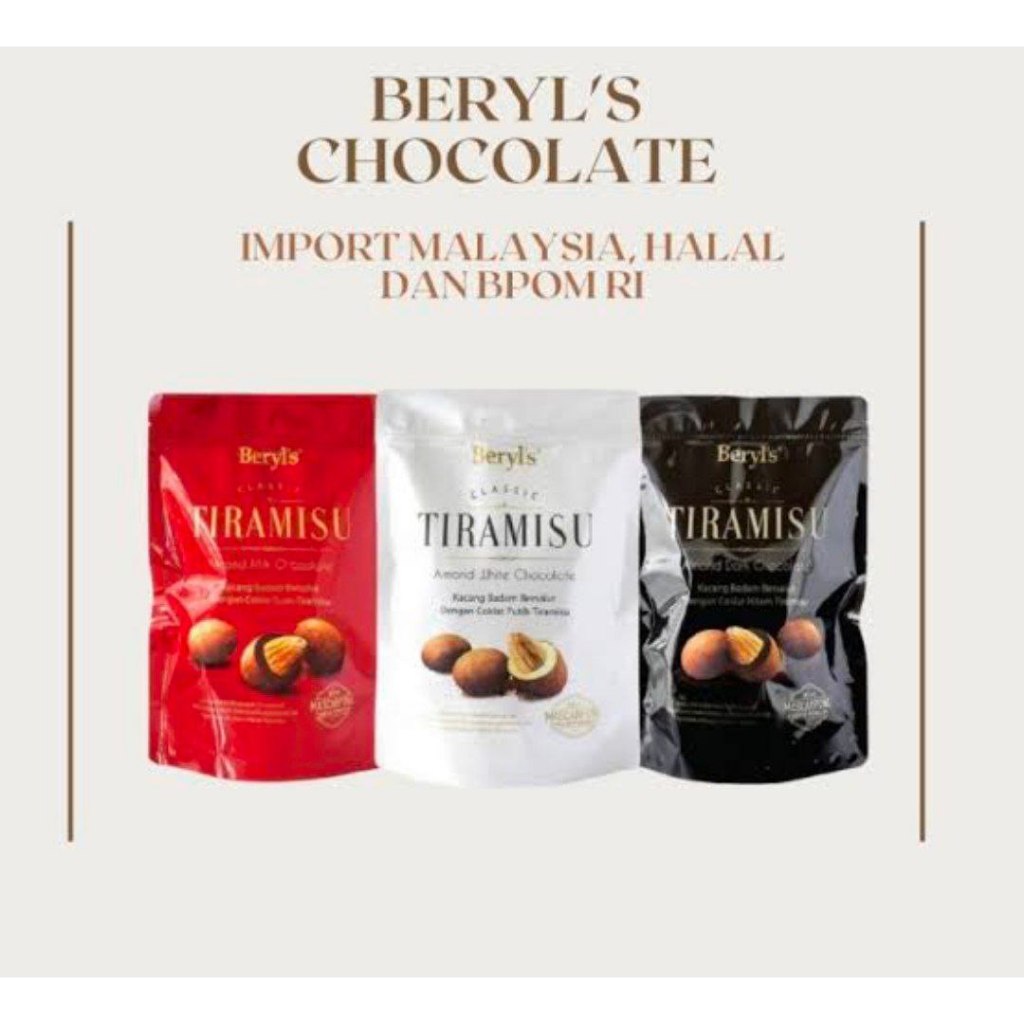 

Beryls Classic Tiramisu Almond Coklat 300gr Import