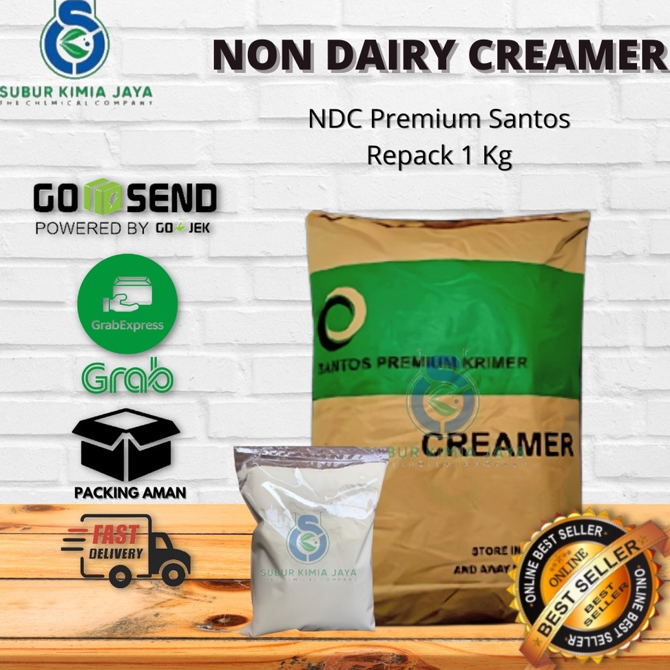 

SXJ754 GROSIR Non Dairy Creamer NDC Premium SANTOS Susu Krimer Halal MUI 1 Kg
