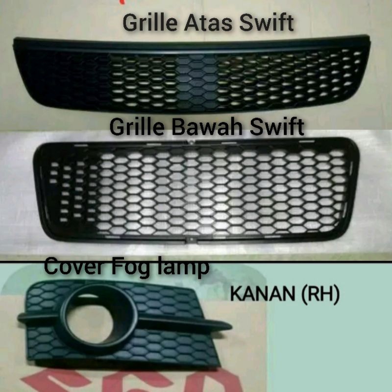 Grill dan cover fog lamp sebelah kanan suzuki swift GT 2