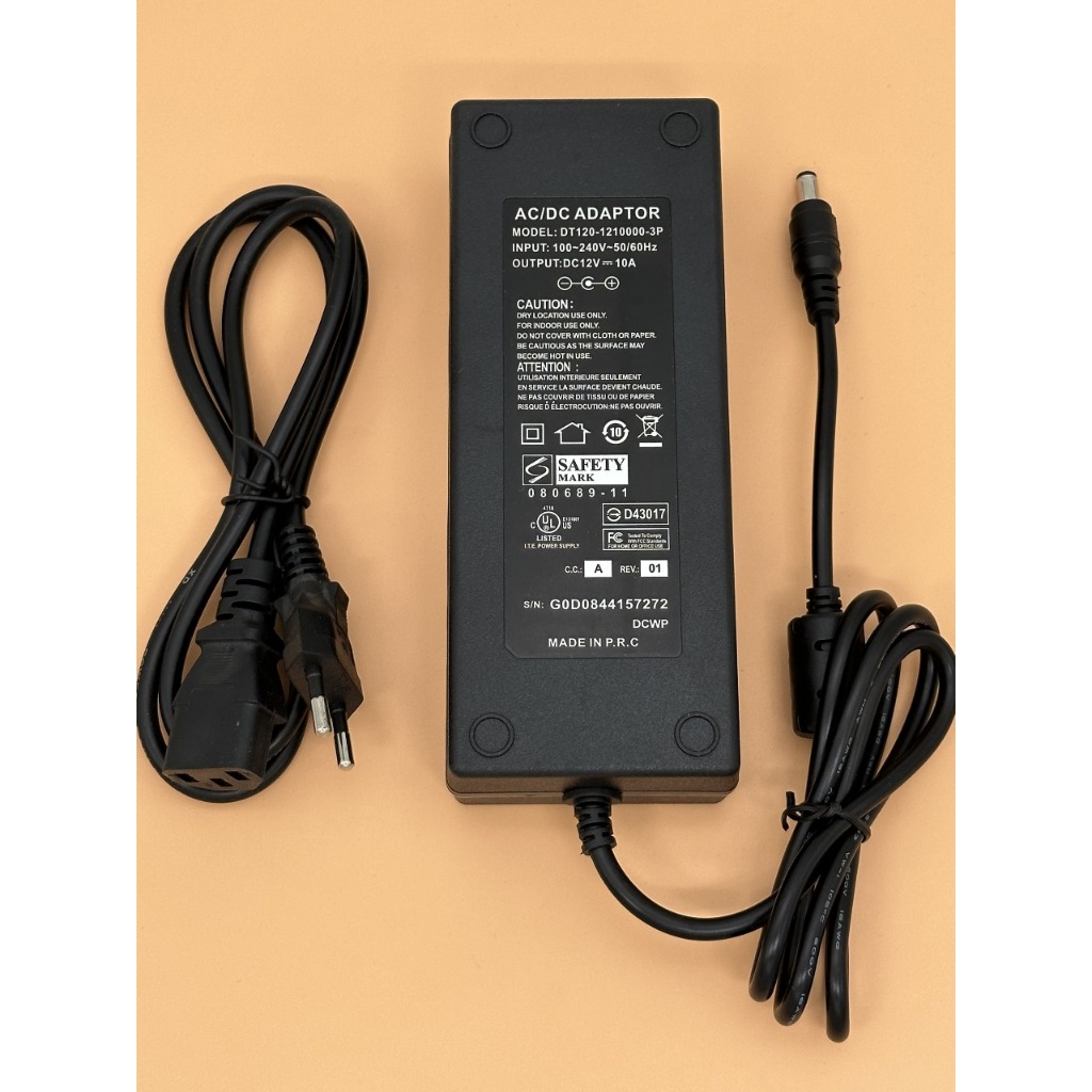 ADAPTOR 12V 10A  POWER SUPPLY 12V 10A SWITCHING ADAPTOR LED Strip Monitor 12V 10A ORIGINAL