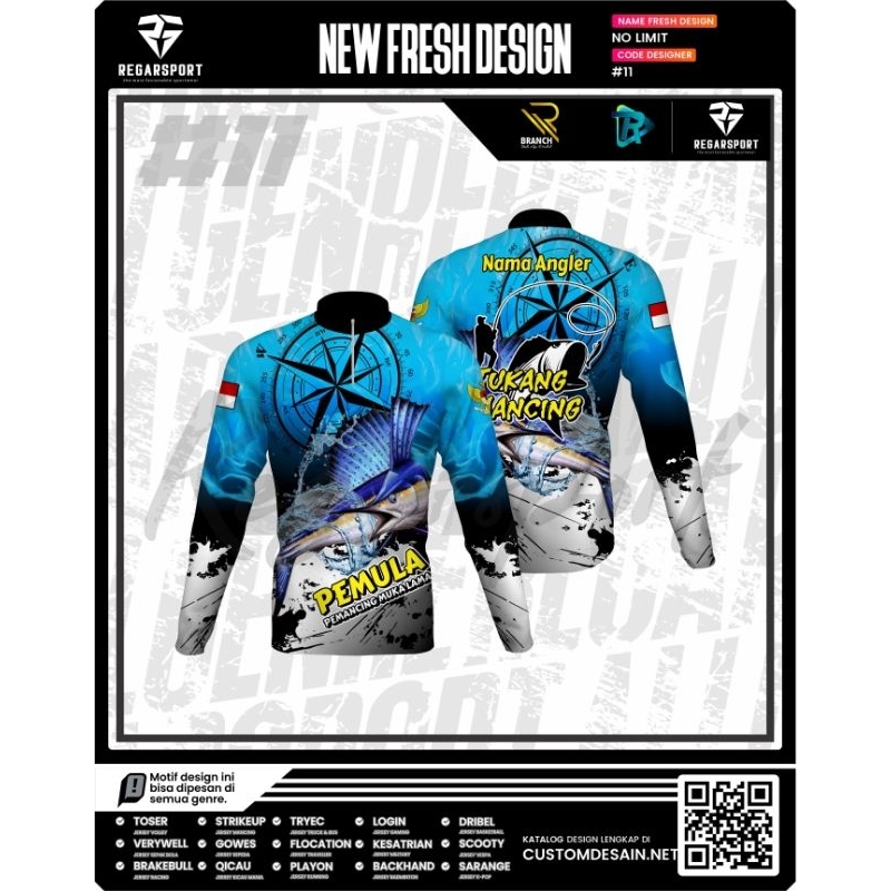 Jersey Mancing Printing Premium Original Regarsport