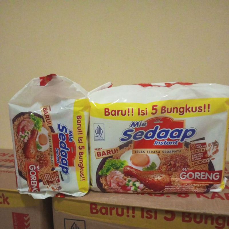 

mie Sedaap goreng pack isi 5