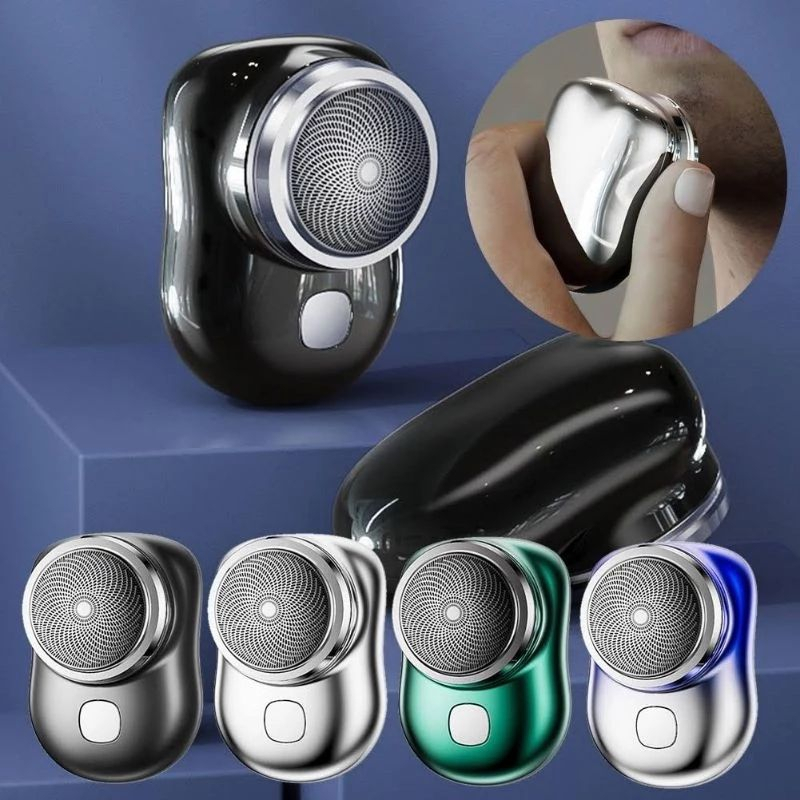 Alat Cukur Jenggot dan Kumis Portable USB Cukuran Kumis Elektrik Pencukur Jenggot Electric Portabel 