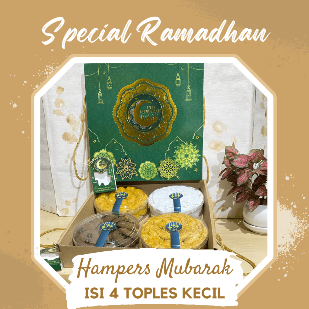 

Hampers Ramadan Mubarak Isi 4 Toples Kecil