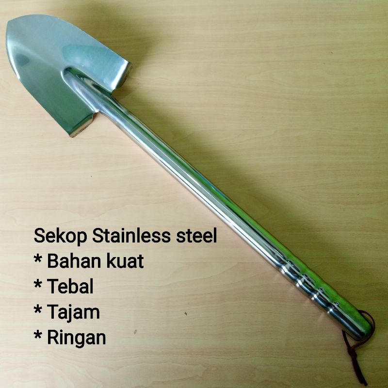 Sekop Stainless steel, alat gali hunting metal detector, hobi outdoor dan petualangan. Minelab,Garre