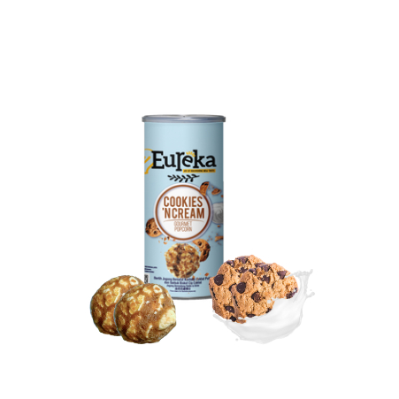 

Eureka Popcorn Cookies and Cream Flavour 110gr