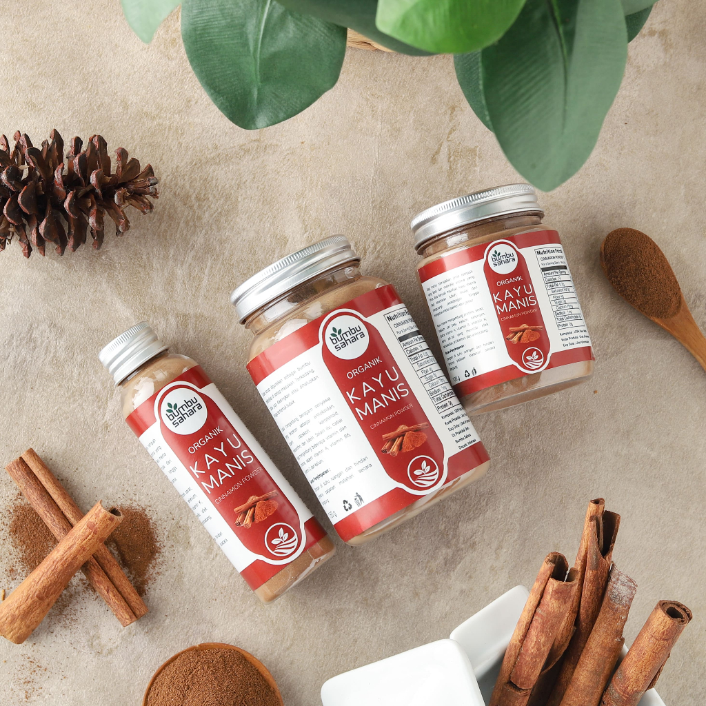 

Bumbu Sahara Bubuk Kayu Manis Murni Organik Pure Cinnamon Powder Bumbu Dapur Rempah Asli Murni Original