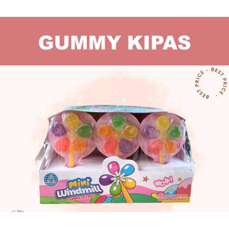 

PERMEN DSM MINI WINDMILL GUMMY KIPAS BOX ISI 30 PCS