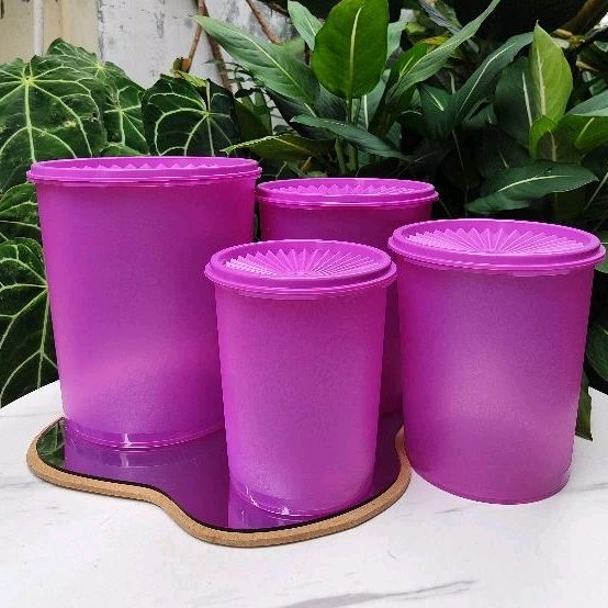 Sale  Deco Canister Tupperware (4) Toples susun Tupperware - Toples lebaran Hari Raya