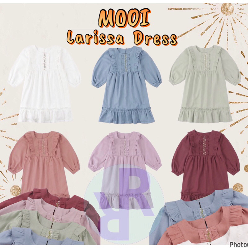 MOOI - LARISSA DRESS [Baju Anak Perempuan]
