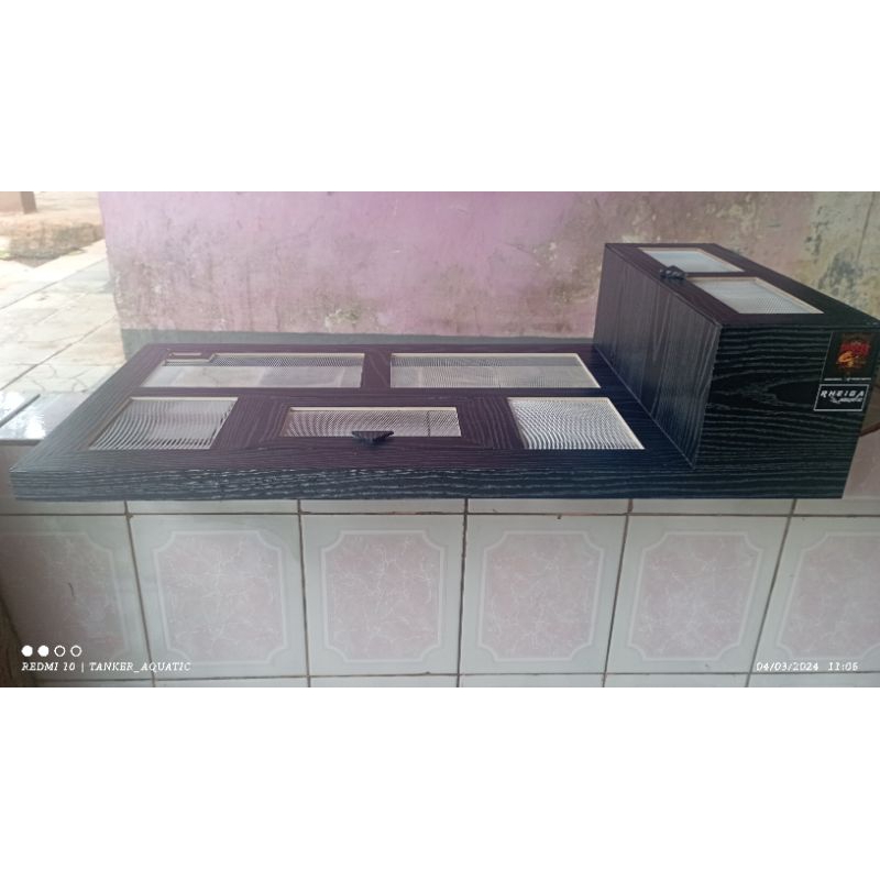 tutup aquarium custom "FILTER SAMPING" ukuran 60cm x 30cm