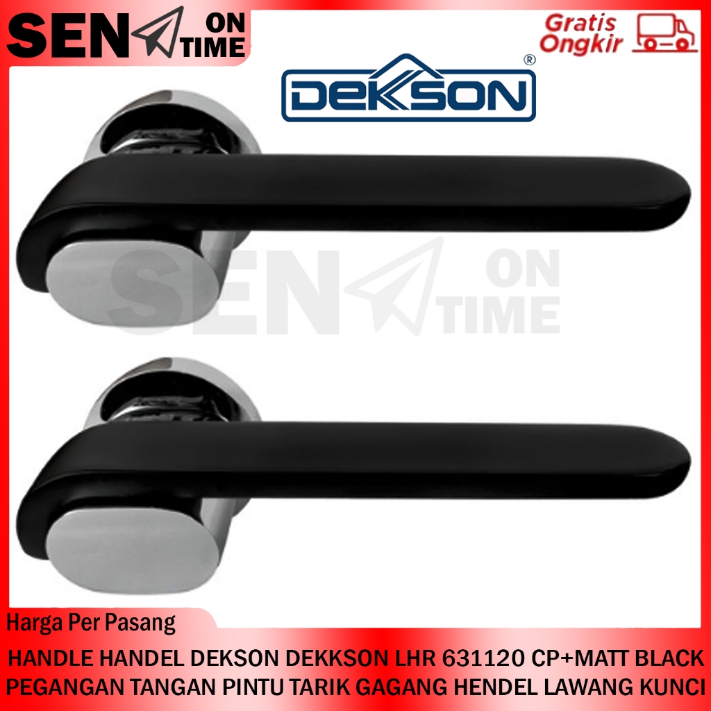 DEKKSON LHR 631120 CP+MATT BLACK HANDLE HANDEL DEKSON PEGANGAN TANGAN PINTU TARIK GAGANG HENDEL LAWA