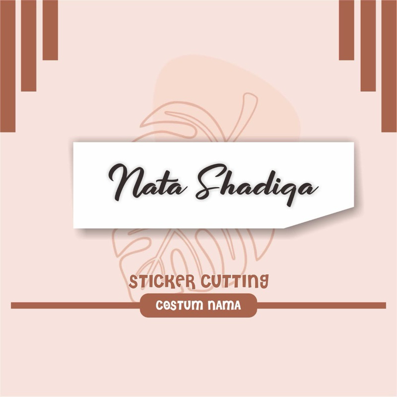 

Stiker Cutting Costum ukuran 6 cm x 21 cm