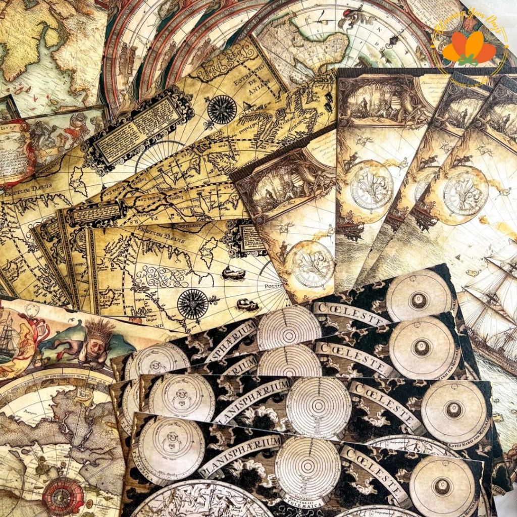 

Kertas Scrapbook DIY Journal Paper BuJo Aesthetic paper scrapbook journal retro flower kertas dekorasi