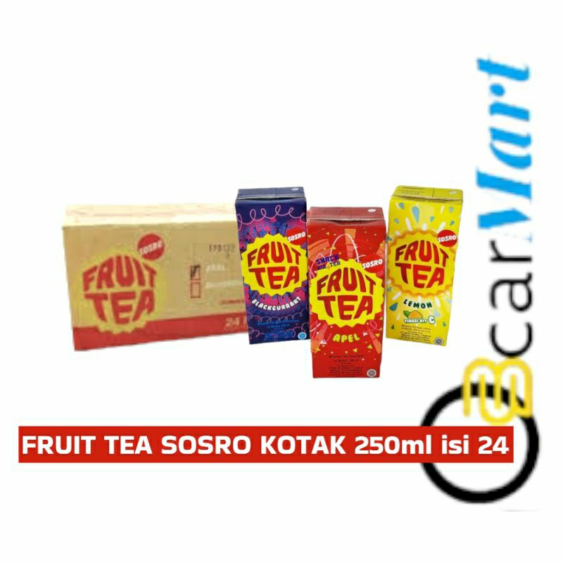 

GSVmart FRUIT TEA SOSRO KOTAK 250ml 1 Dus Teh Sosro Rasa Buah Asli