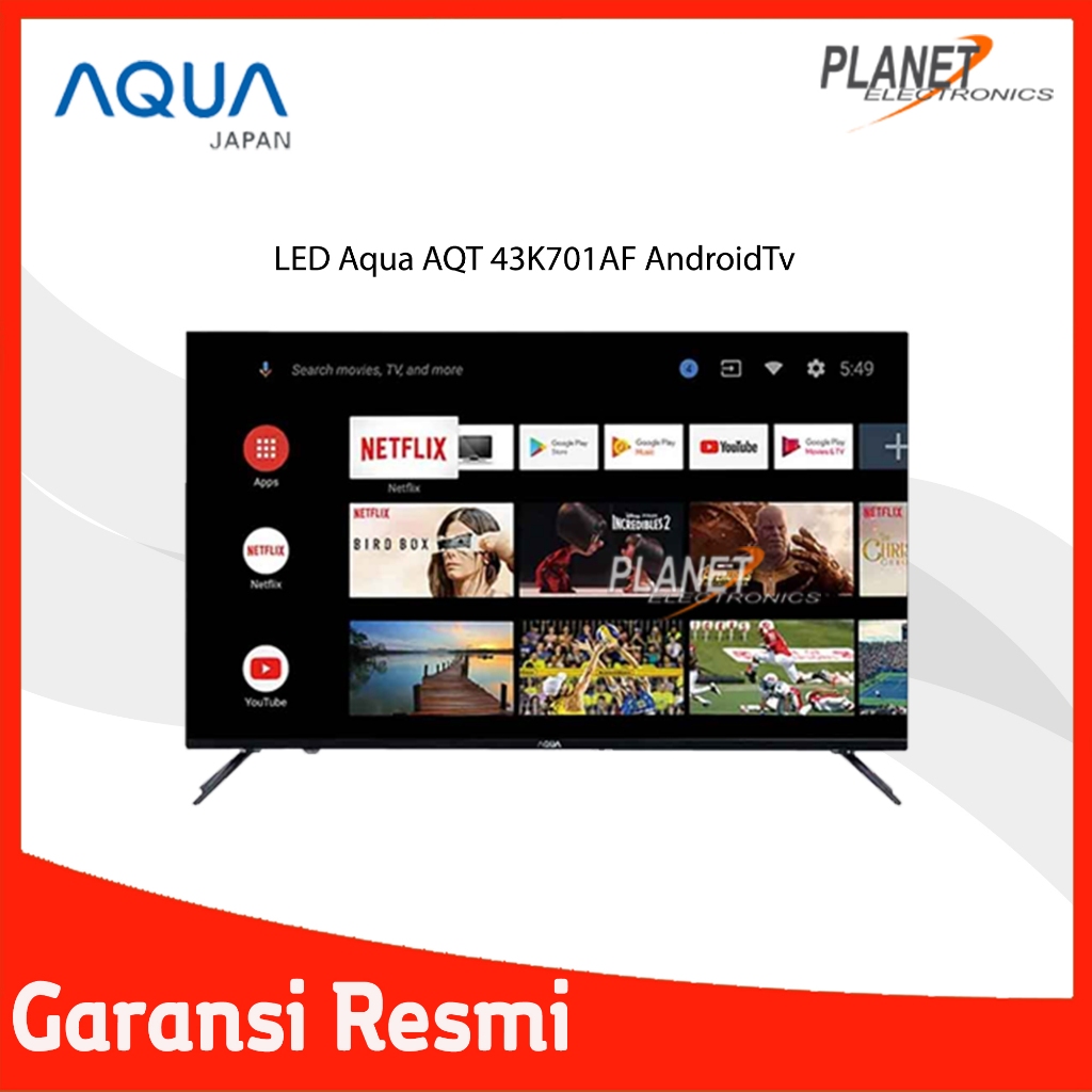 LED TV Aqua 43Inch AQT 43K701AF AndroidTv