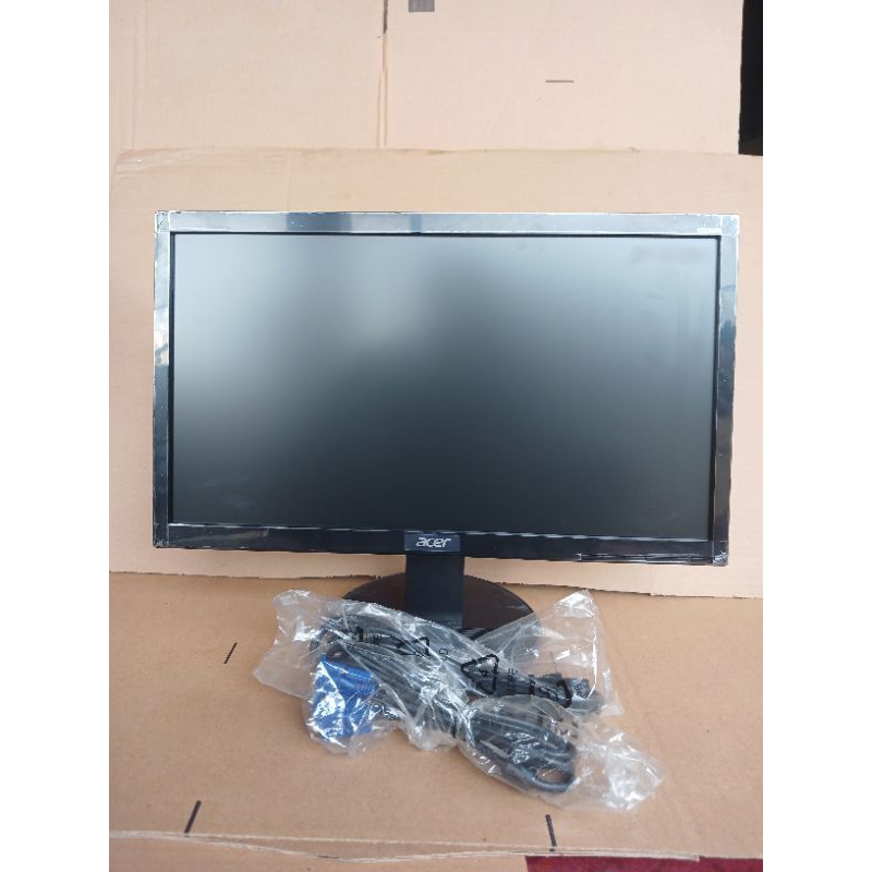 MONITOR LED ACER LAYAR 20 IN MANTAP MULUS SUDAH HDMI LENGKAP KABEL  POWER DAN KABEL HDMI LIKE NEW