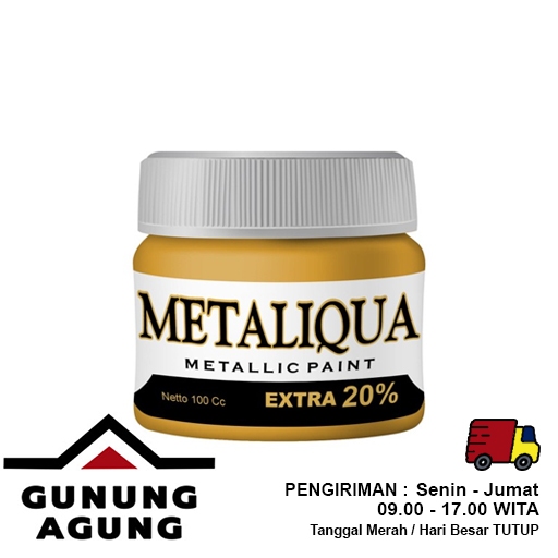 Cat Dekoratif Prada Emas Metaliqua 100 cc - Cat Metalik