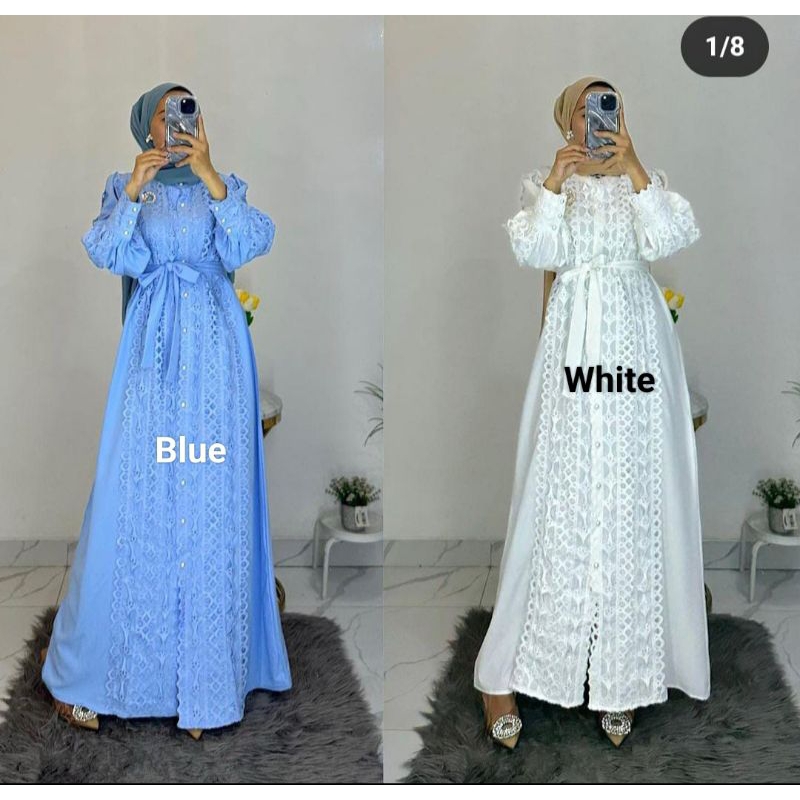 GAMIS BROKAT IMPORT PREMIUM ORI BANGKOK QWALITAS BAHAN DIJAMIN SUPER PREMIUM