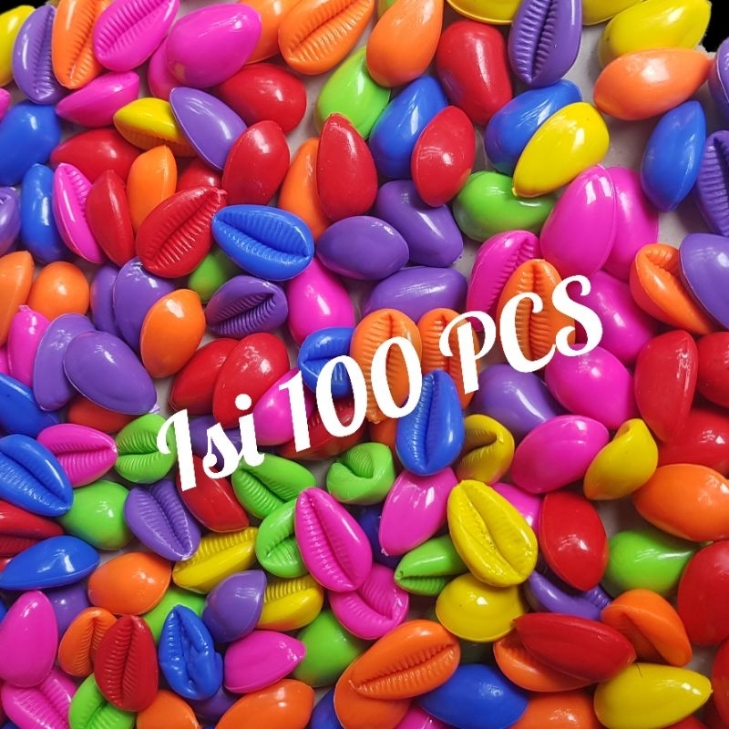 Kecik Dakon,Kecik Murah,Kecik Warna Warni,Mainan Dakon, isi 100 Pcs,Biji Dakon,Biji Congklak,Congkla