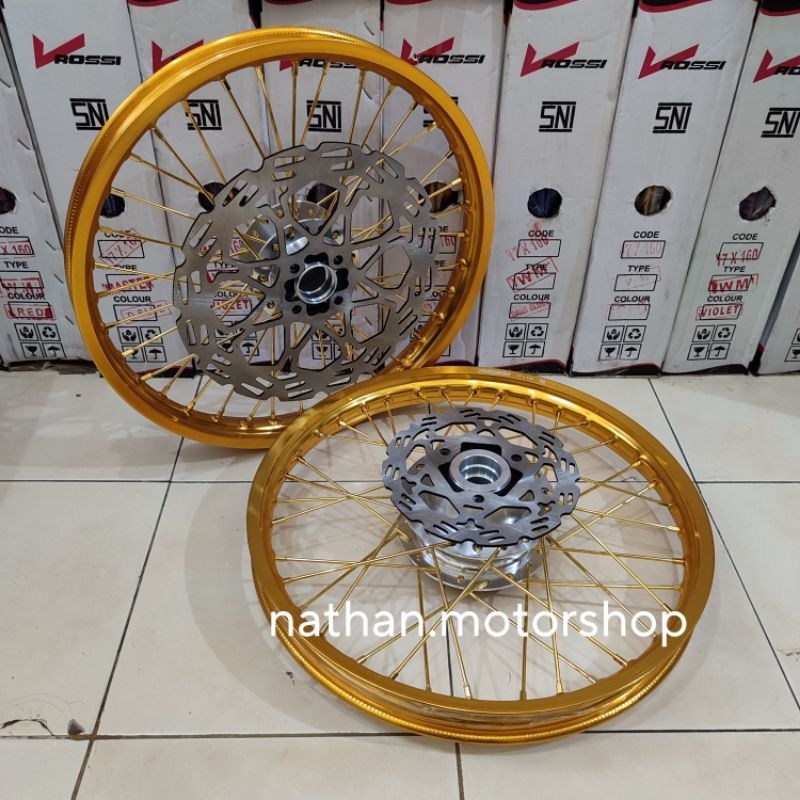 VELG PELEK SATRIA FU SEPASANG MERK V ROSSI ORIGINAL RING 17 - VELG SATRIA FU SEPASANG