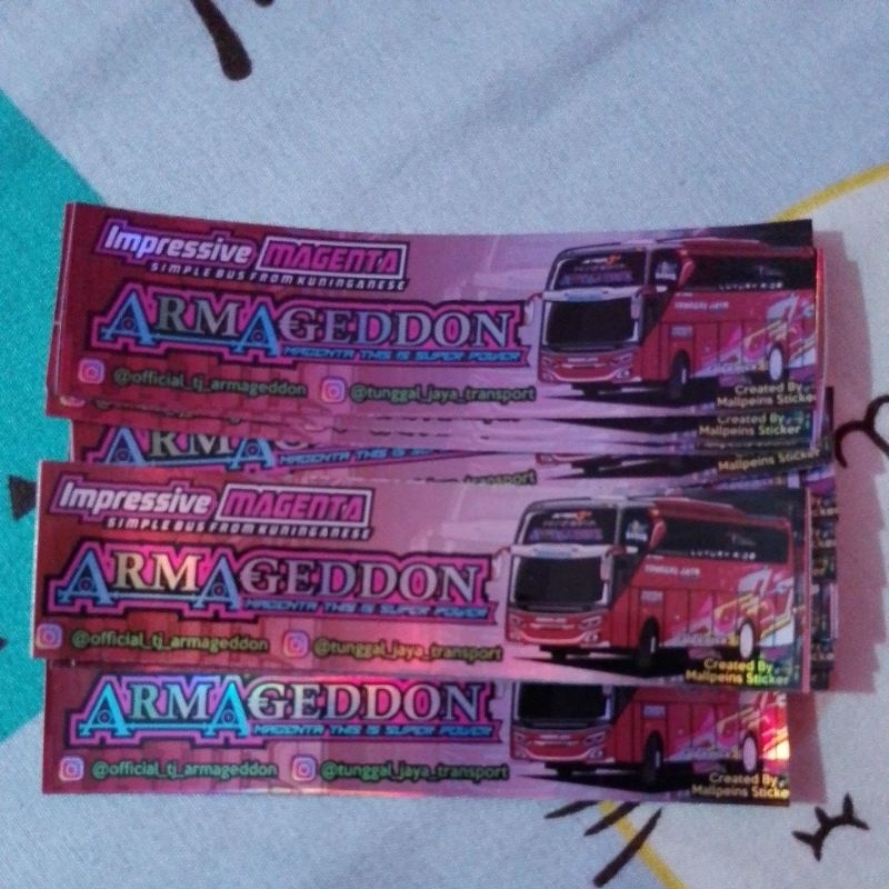 

stiker holo armagedon