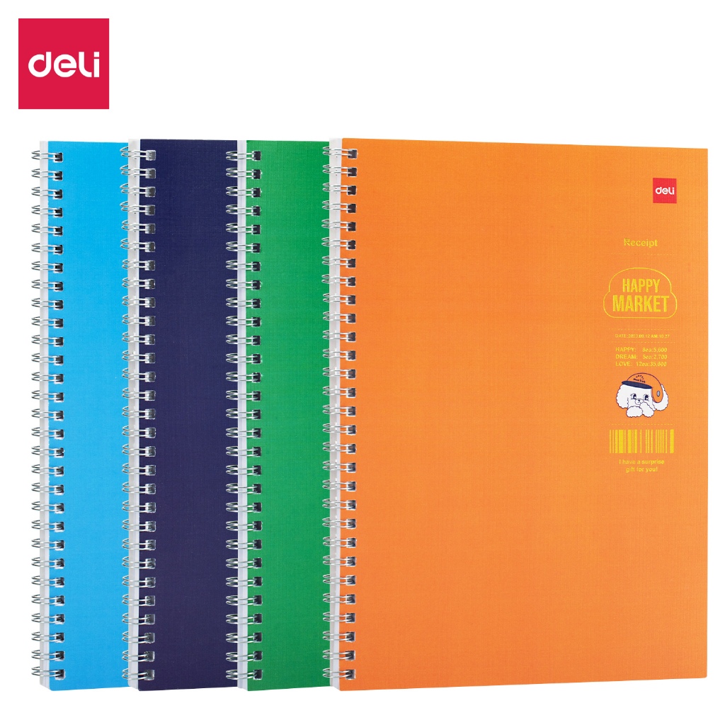 

Deli Loose-Leaf Buku Notebook spiral B5 60 lembar LB560 - Happy Market