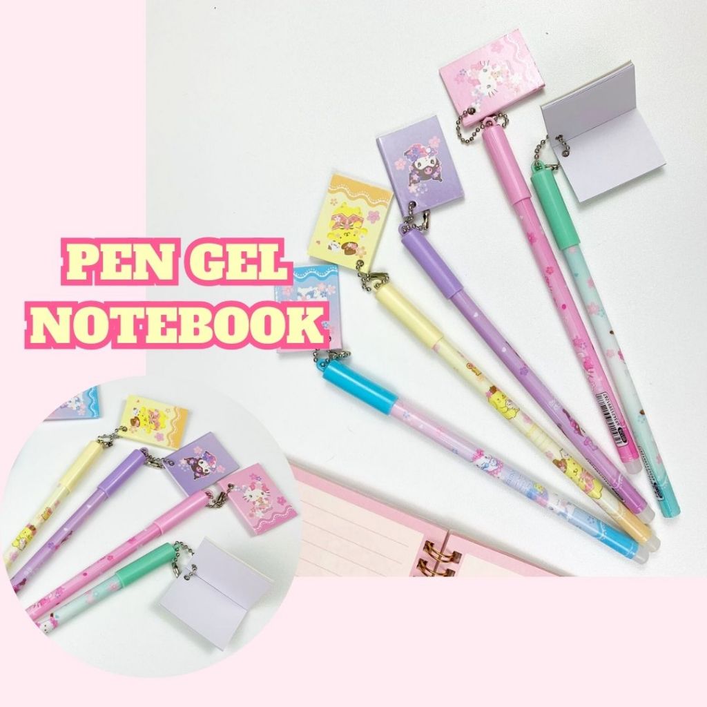 

PULPEN GEL ALAT TULIS NOTEBOOK SET SANRIO