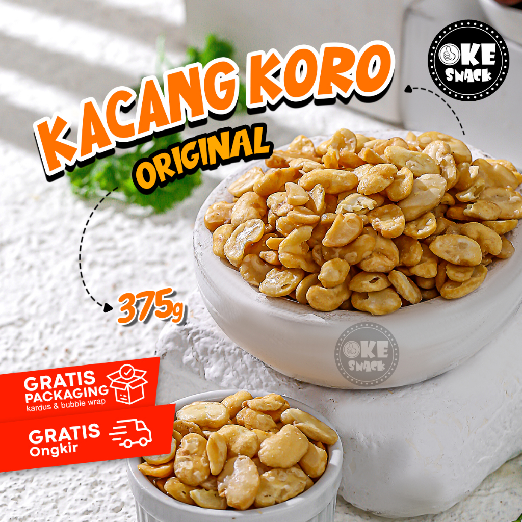 

Kacang Koro Kupas Original Asin Gurih 375g