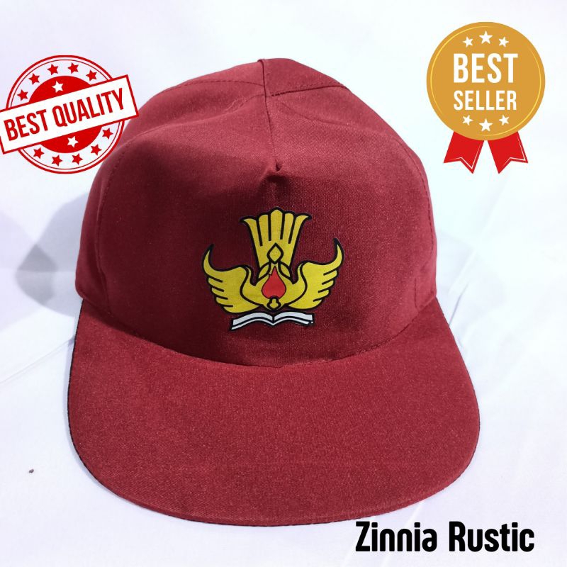 Topi sd merah seragam sd topi seragam sd sablon karet