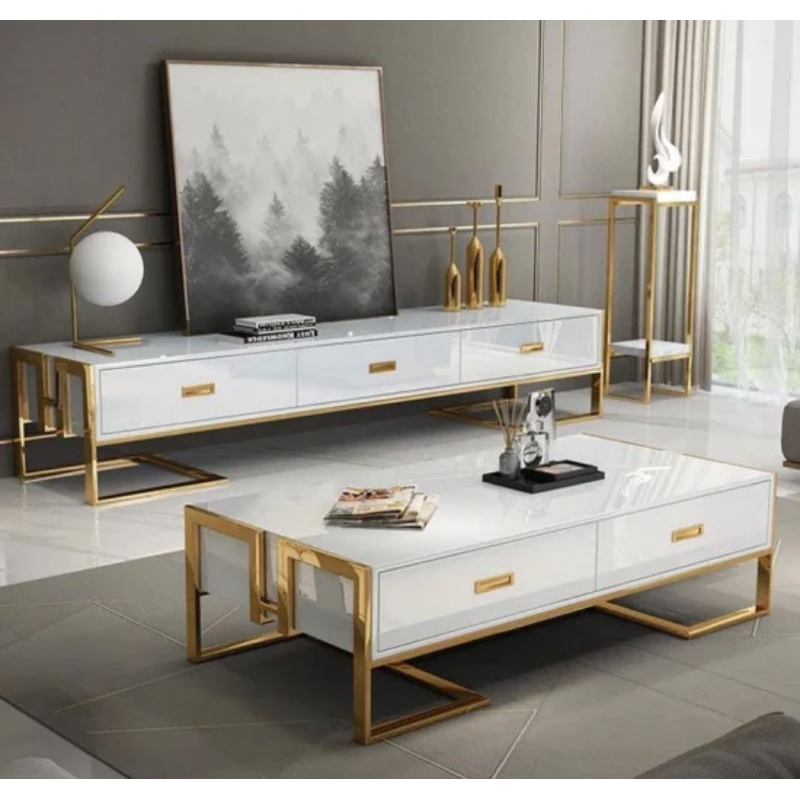 Buffet Cabinet Meja Rak TV + Meja Tamu SD 1033 IT