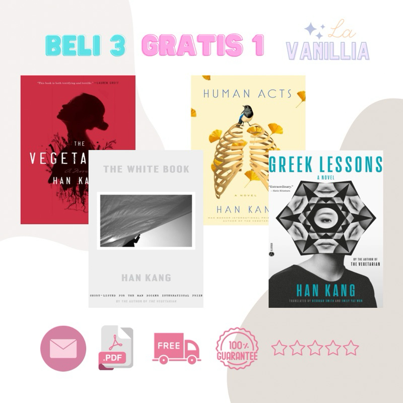 

The Vegetarian Human Acts The White Book Greek Lessons by Han Kang