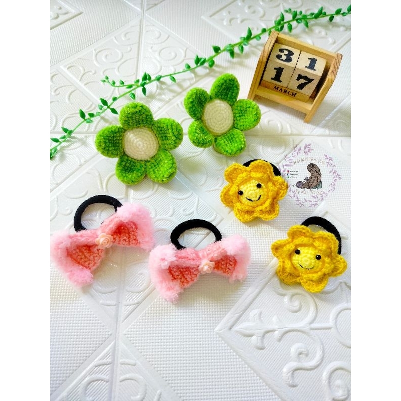 Ready Stok|| Ikat rambut rajut/ikat rambut lucu/ikat rambut korea