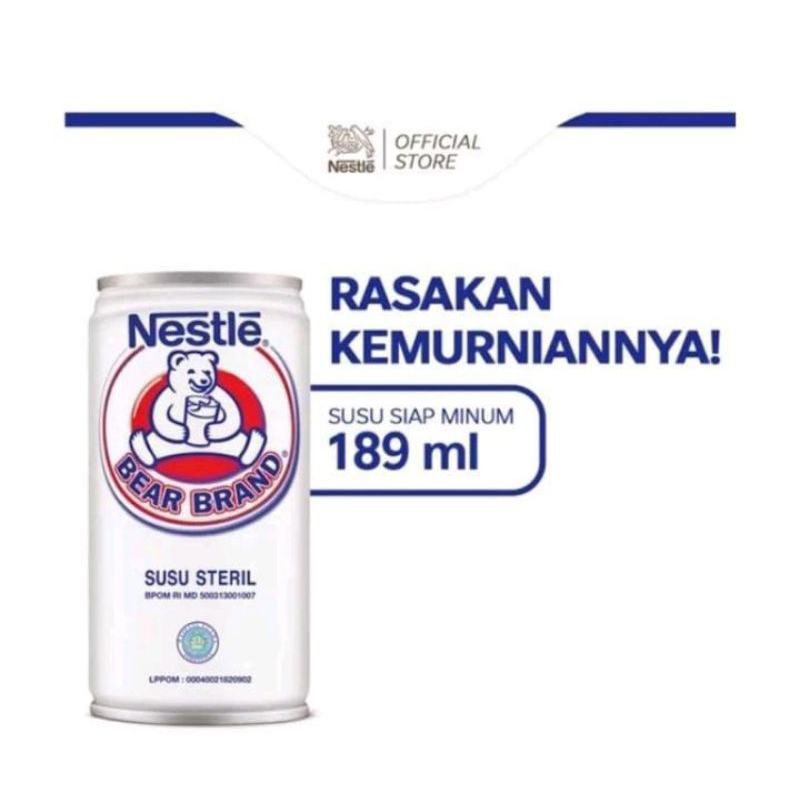 

susu steril bear brand susu beruang 189ml