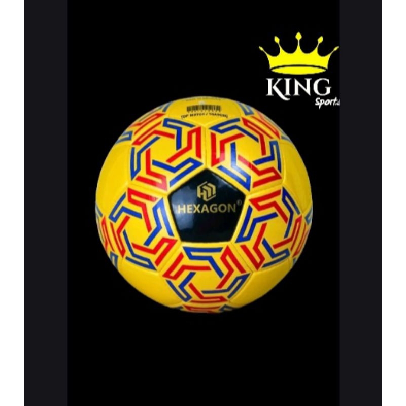 bola hexagon  futsal original bonus deker