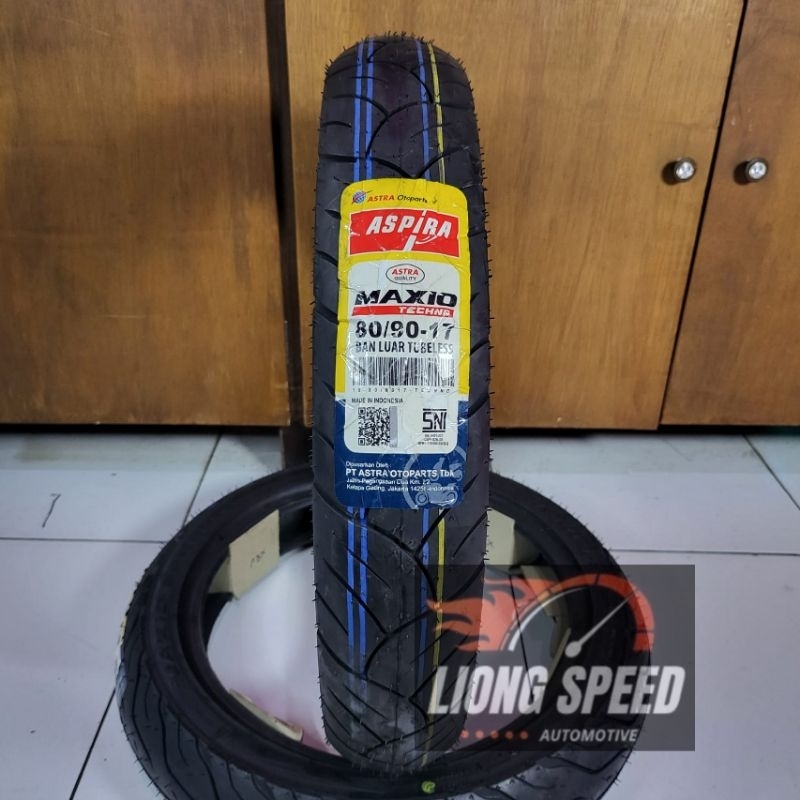 Ban Belakang Tubeless Motor Honda Supra X 125 Revo Absolude New Blade Sonic Ring 17 80/90-17 Aspira 