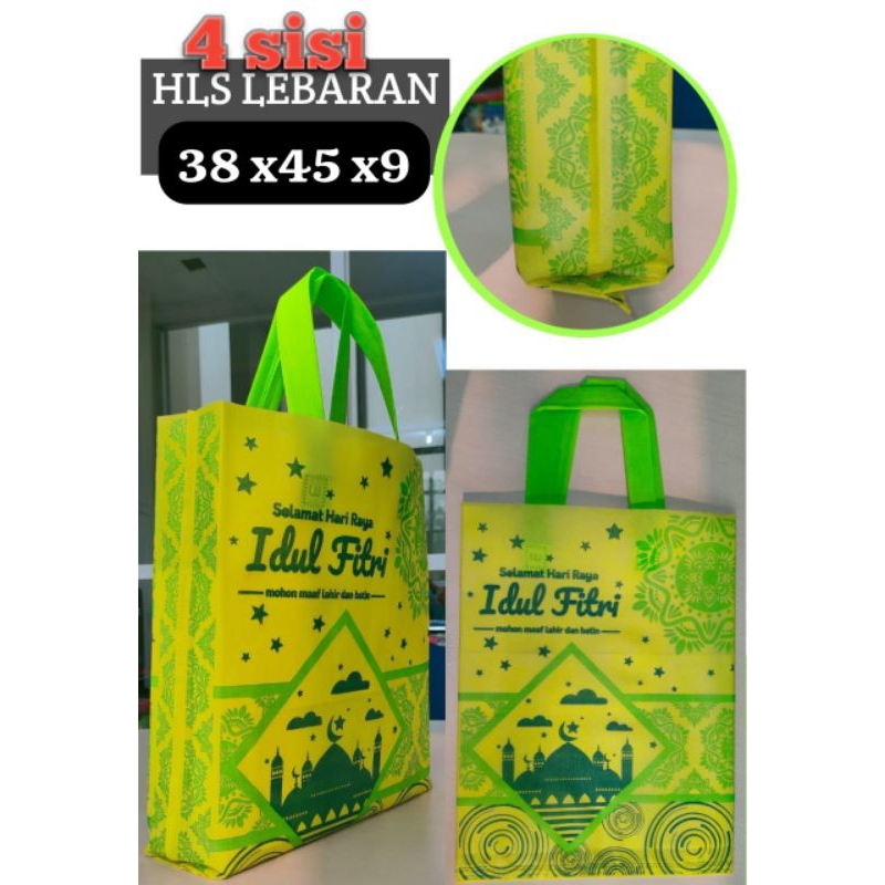 

Tas lebaran / Tas Idul Fitri / Tas spunbond ukuran 38x45 isi 12pcs ukuran jumbo