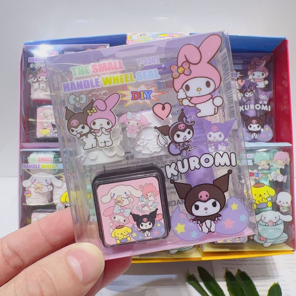 

Kakamoe - Stampel roll sanrio mainan anak Stamp Stampel kuromi melody pompurin cinnamoroll