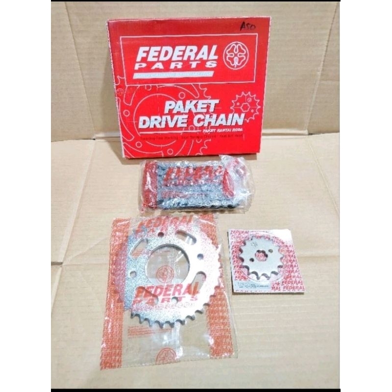 GIR SET Federal untuk YAMAHA FIZ R FORCE-1 FIZ-E (428-14T/39T/100L) Fp-F54P9-ALF-220C