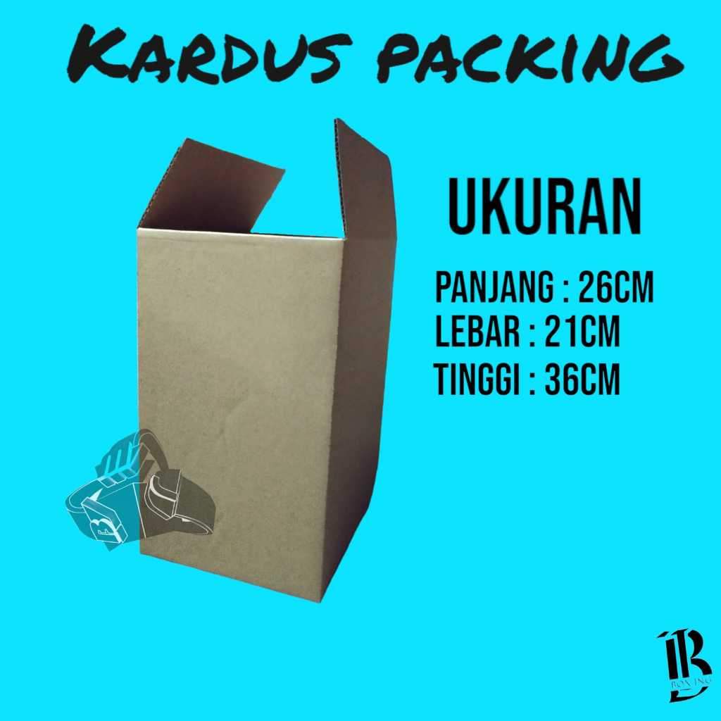 

kardus packing ukuran 26x21x36 cm